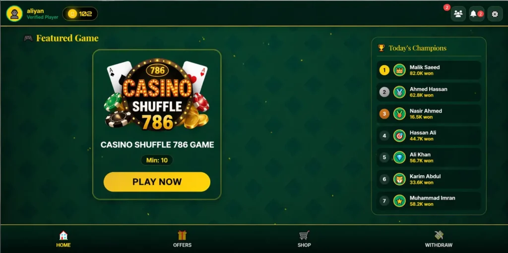 Casino Shuffle 786 Game